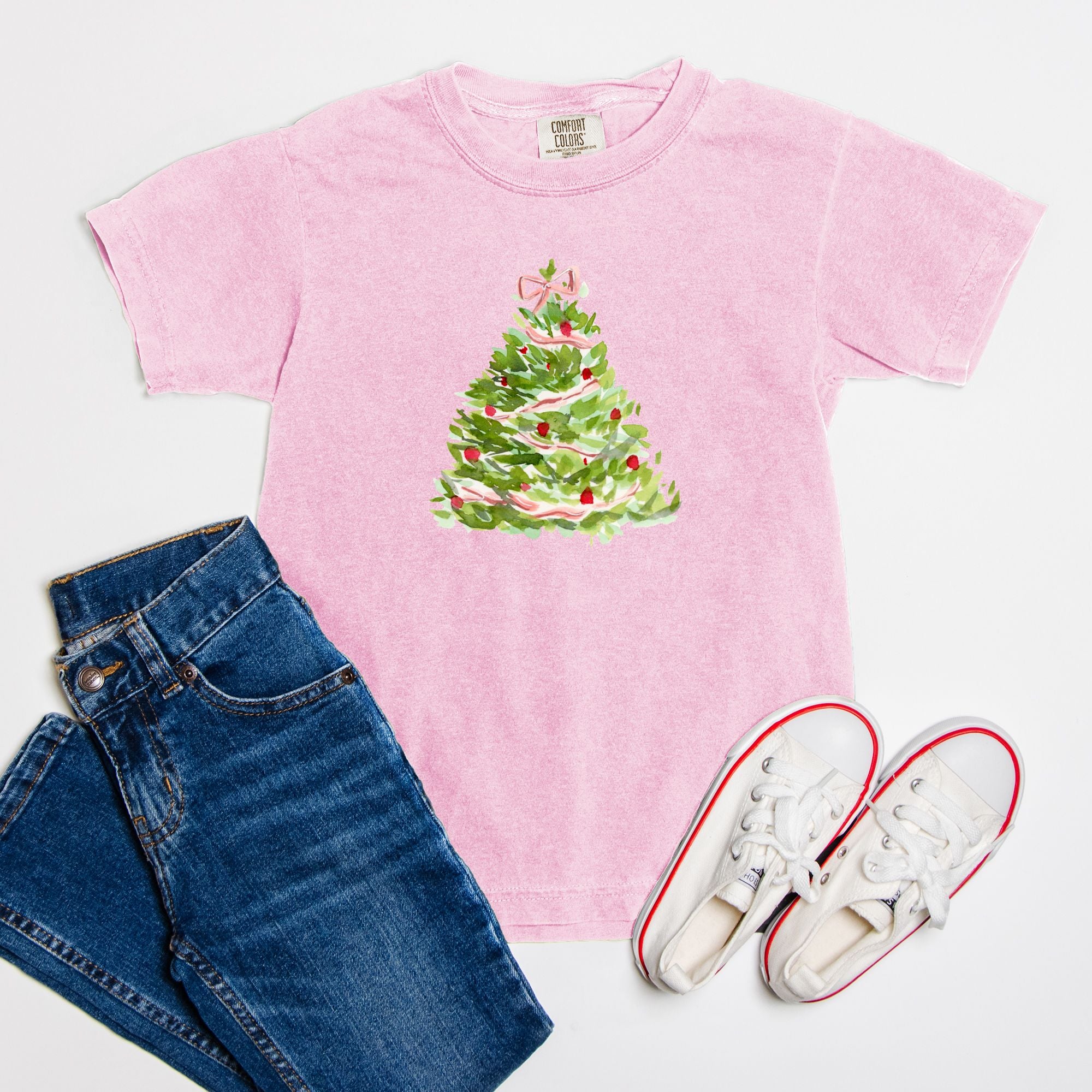 YOUTH Watercolor Tree Short Sleeve T-Shirt