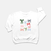 Holiday Bows Toddler Crew Neck Sweatshirt