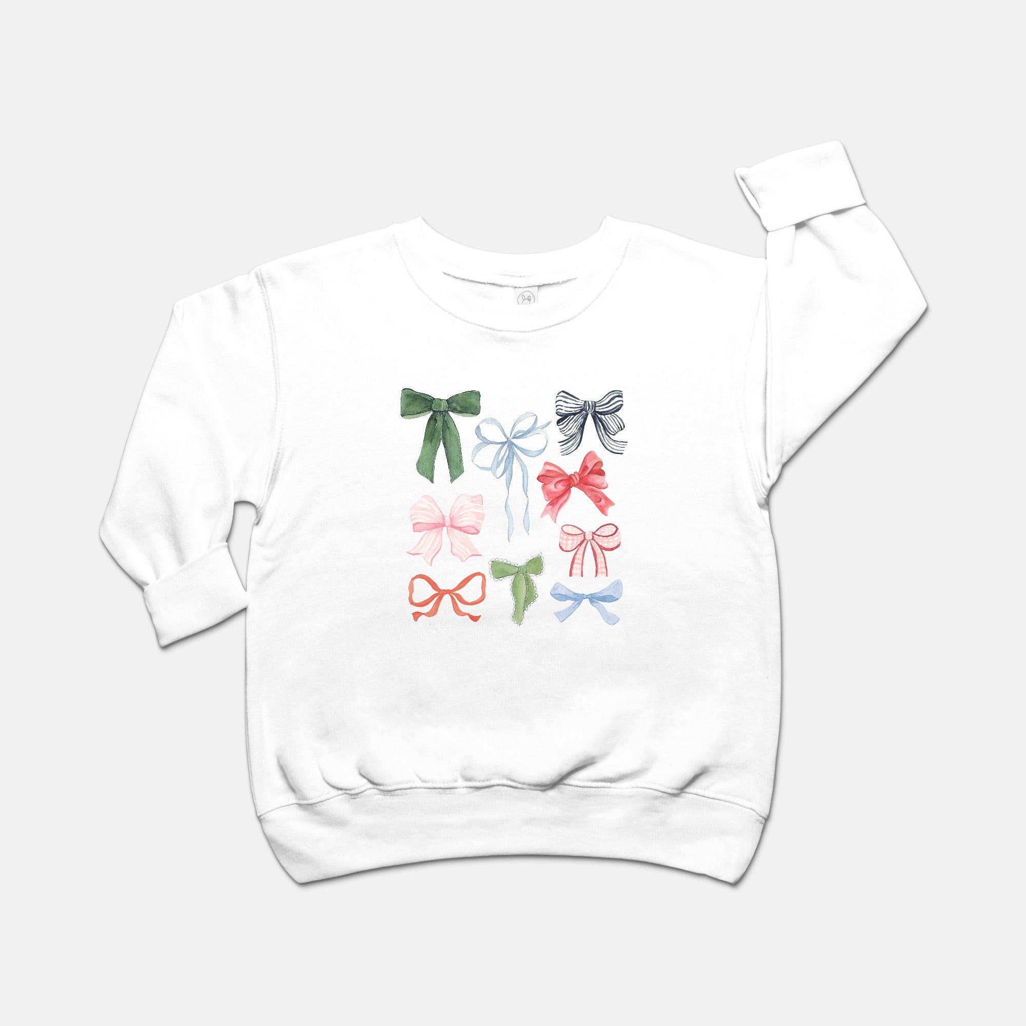 Holiday Bows Toddler Crew Neck Sweatshirt