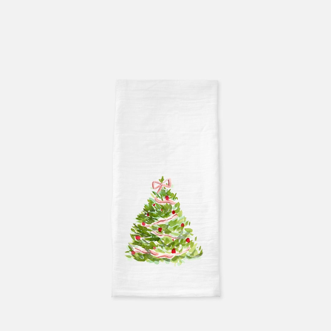 Tea Towel | Watercolor Christmas Tree
