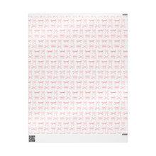 Load image into Gallery viewer, Pink Bow Wrapping Paper Roll
