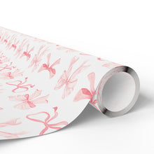 Load image into Gallery viewer, Pink Bow Wrapping Paper Roll
