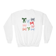 Load image into Gallery viewer, Holiday Bows Youth Crewneck Sweatshirt
