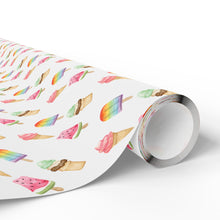 Load image into Gallery viewer, Frosty Treats Ice Cream Wrapping Paper Roll
