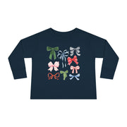 Holiday Bow Tree Toddler Long Sleeve Tee