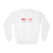 Bows Woo Pig Hogs Youth Crewneck Sweatshirt