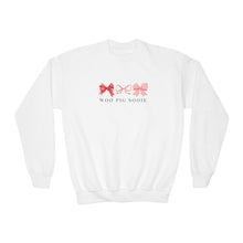 Load image into Gallery viewer, Bows Woo Pig Hogs Youth Crewneck Sweatshirt
