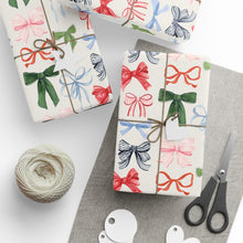 Load image into Gallery viewer, Holiday Bows Wrapping Paper Roll
