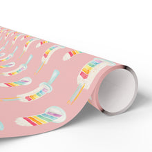 Load image into Gallery viewer, Rainbow Birthday Cake Wrapping Paper Roll - Pink
