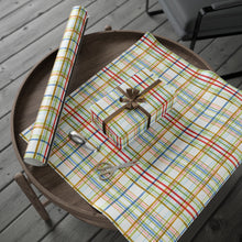 Load image into Gallery viewer, Cheerful Plaid Wrapping Paper Roll
