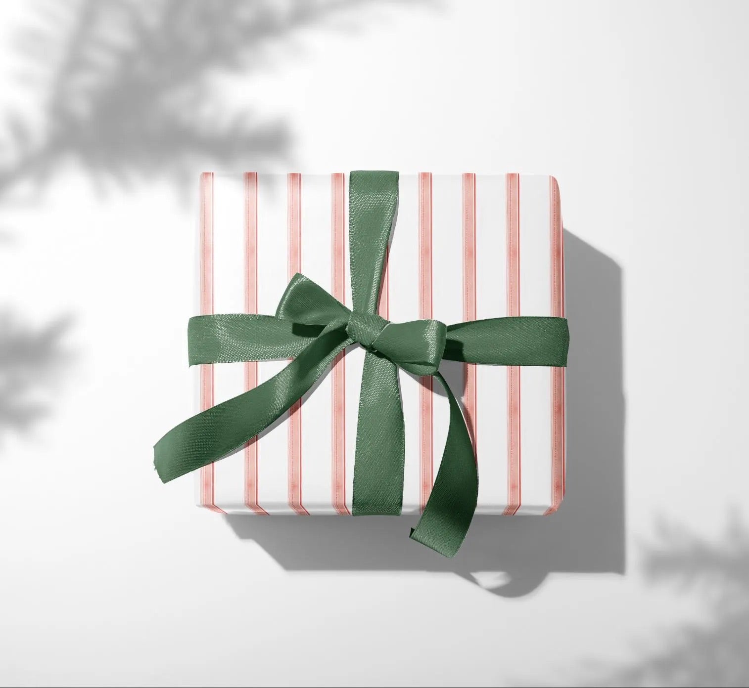 Wrapping Paper Roll, Red Pink Ticking Stripe Gift Wrap for Holidays, Gift Wrapping Supplies, Christmas Wrapping Paper, Gift Packaging Paper,