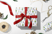 Wrapping Paper, Christmas Ginger Jar Holiday Roll, Grandmillennial Blue and White Gift Wrap, Festive Wrapping Sheets, Gift Packaging