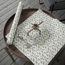 Load image into Gallery viewer, Holiday Winter Foliage Wrapping Paper Roll
