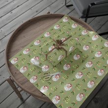 Load image into Gallery viewer, Cheery Santa Holiday Wrapping Paper Roll - Green
