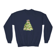 Watercolor Tree Youth Crewneck Sweatshirt