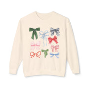 Holiday Bows Lightweight Crewneck Sweatshirt