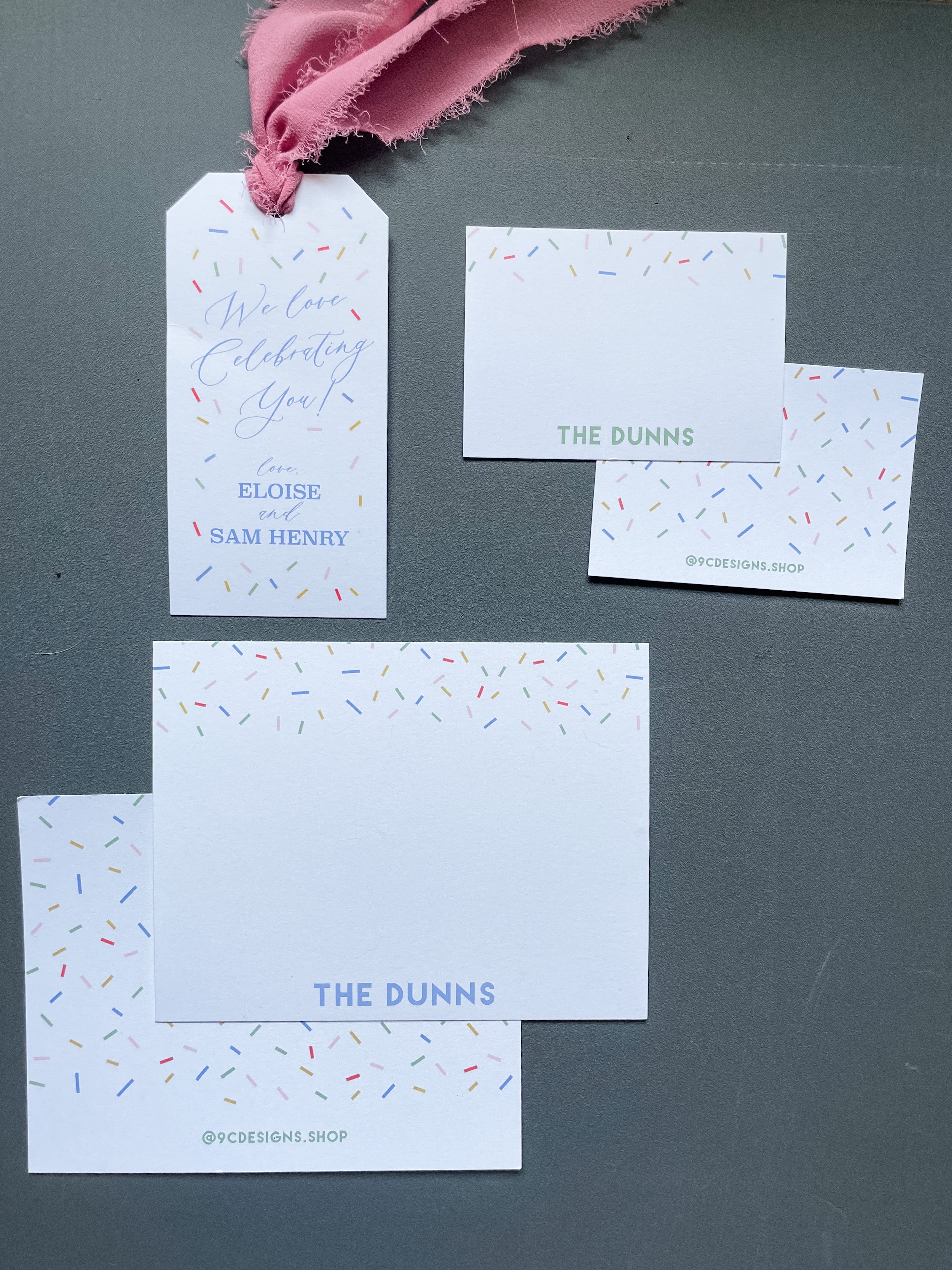 Birthday Sprinkle Stationery Set