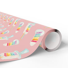 Load image into Gallery viewer, Rainbow Birthday Cake Wrapping Paper Roll - Pink
