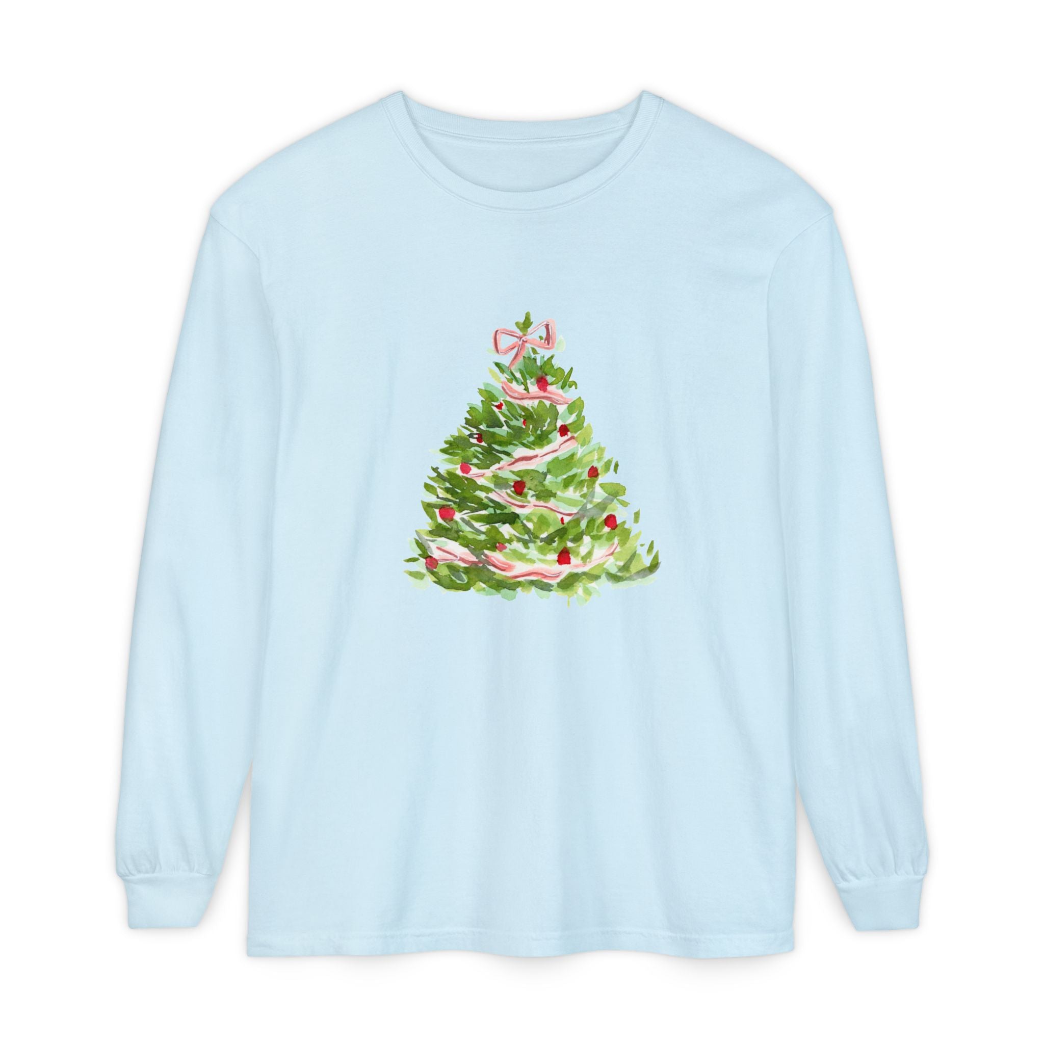 Watercolor Tree Long Sleeve Shirt