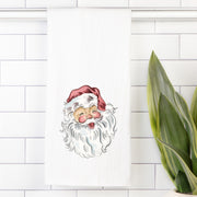 Cheery Santa Tea Towel