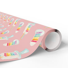 Load image into Gallery viewer, Rainbow Birthday Cake Wrapping Paper Roll - Pink
