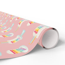 Load image into Gallery viewer, Rainbow Birthday Cake Wrapping Paper Roll - Pink
