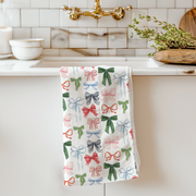 Tea Towel | Holiday Bows Full Print