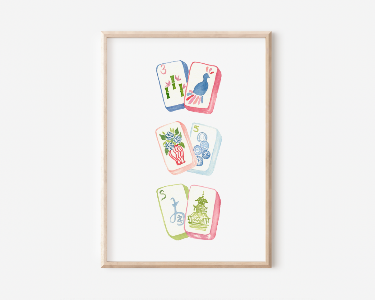 Mahjong Tiles Print | Pre-Order