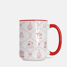 Load image into Gallery viewer, Christmas Trellis Mug Deluxe 15oz.
