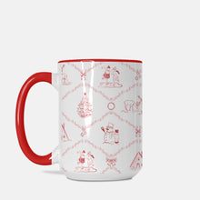 Load image into Gallery viewer, Christmas Trellis Mug Deluxe 15oz.
