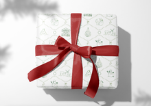 Load image into Gallery viewer, Christmas Trellis Wrapping Paper | 4 Color Options
