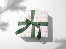 Load image into Gallery viewer, Christmas Trellis Wrapping Paper | 4 Color Options
