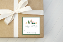 Load image into Gallery viewer, Square Personalized Gift Tag Stickers
