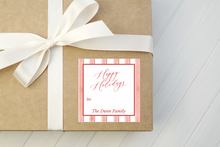 Load image into Gallery viewer, Square Personalized Gift Tag Stickers
