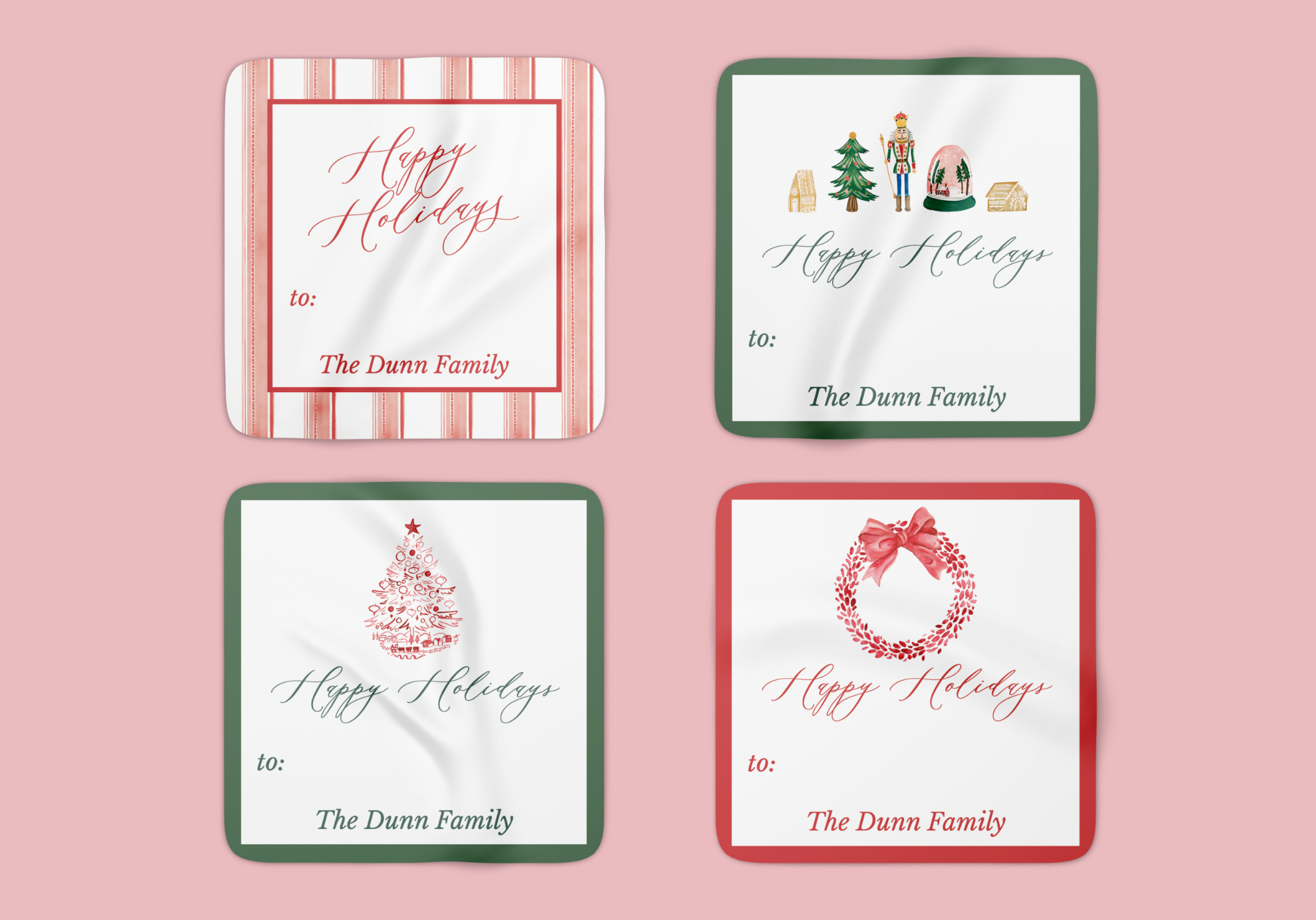 Square Personalized Gift Tag Stickers