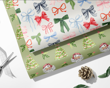 Load image into Gallery viewer, Holiday Bows Wrapping Paper Roll
