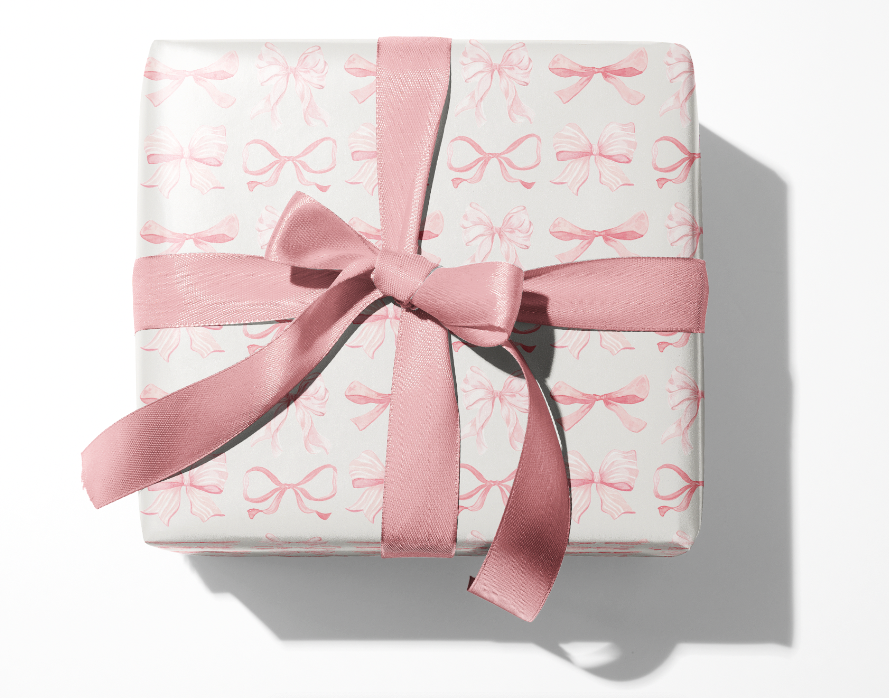 Pink Bow Wrapping Paper Roll