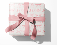 Load image into Gallery viewer, Pink Bow Wrapping Paper Roll
