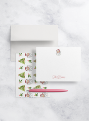 Watercolor Santa Note Card