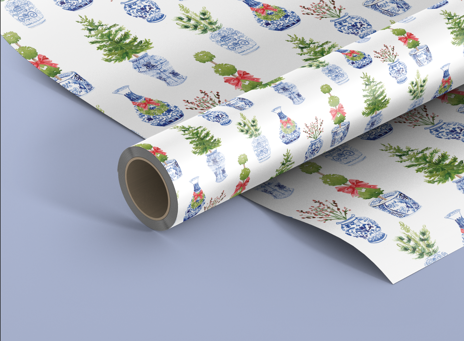 Ginger Jar Holiday Wrapping Paper - Large Roll