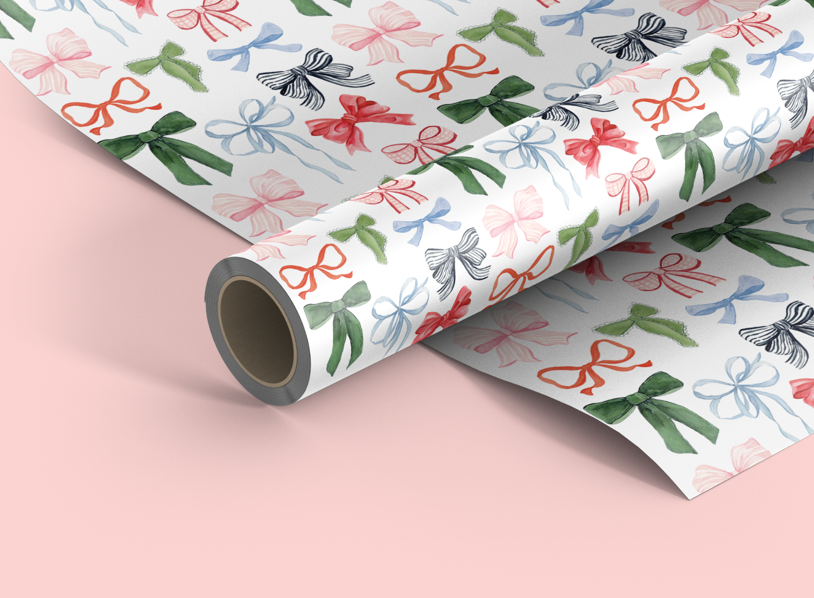 Holiday Bows Wrapping Paper - Large Roll