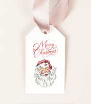 Cheery Santa Gift Tag