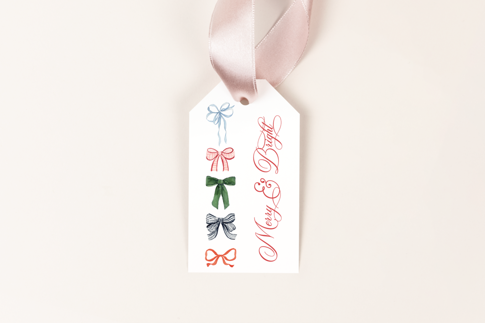 Holiday Bows Gift Tag