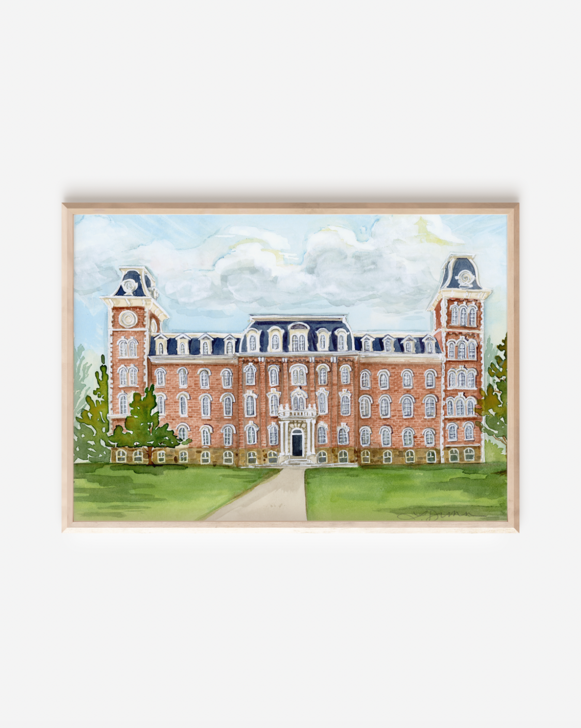 University of Arkansas Old Main Print
