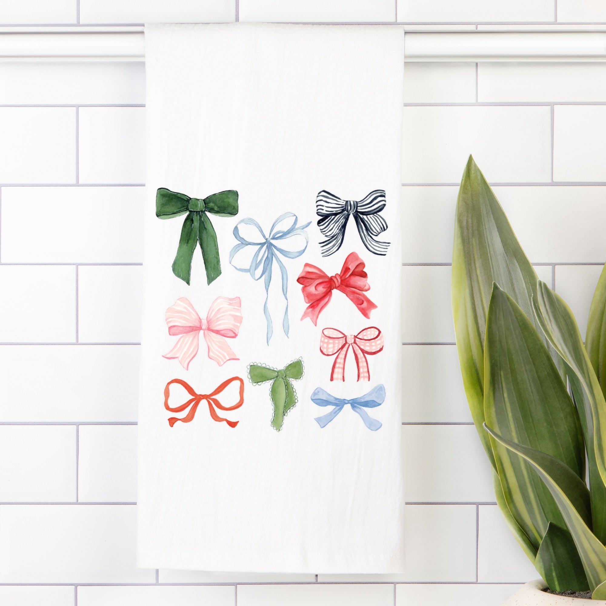 Tea Towel | Holiday Bows