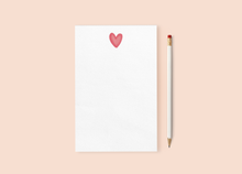 Load image into Gallery viewer, Valentine Heart Notepad
