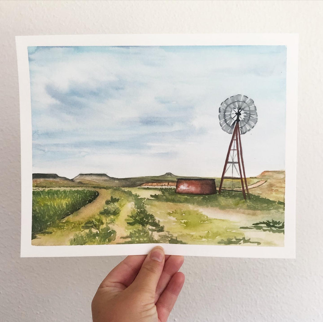 Original Artwork | Texas Windmill