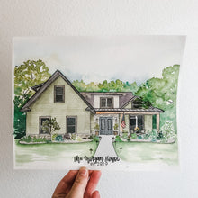 Load image into Gallery viewer, Custom Watercolor Home
