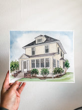 Load image into Gallery viewer, Custom Watercolor Home
