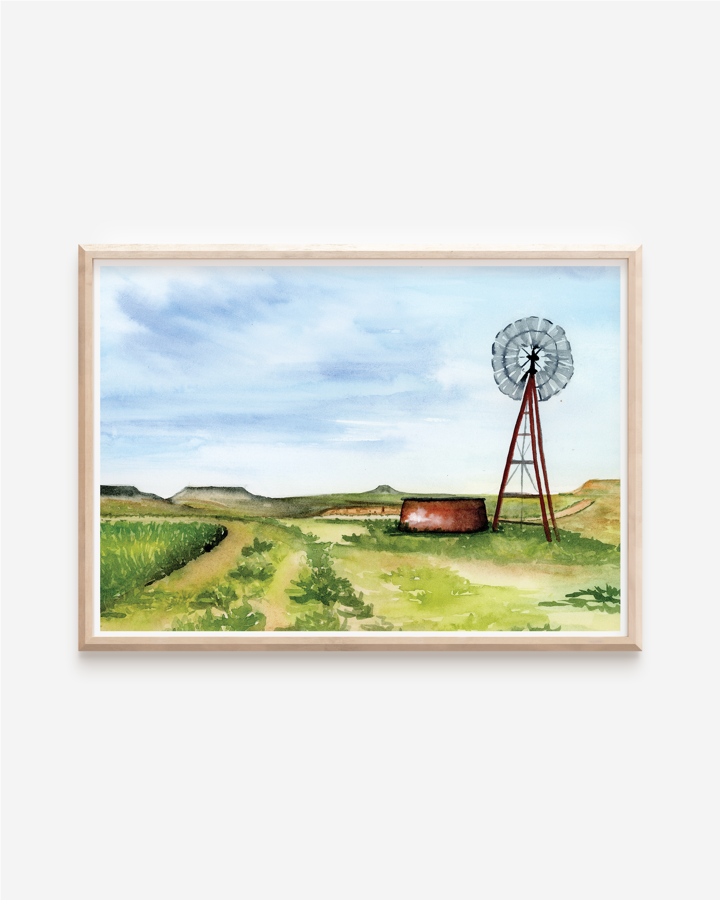 Texas Windmill Art Print | Pre-Order